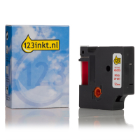 Dymo S0720550/45015 ruban 12 mm (marque 123encre) - rouge sur blanc 088211