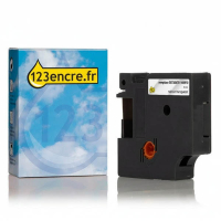 Dymo S0720670/40910 ruban d'étiquettes 9 mm (marque 123encre) - noir sur transparent 088101