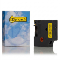 Dymo S0720730/40918 ruban 9 mm (marque 123encre) - noir sur jaune 088117