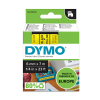 Dymo S0720790/43618 ruban d'étiquettes 6 mm (d'origine) - noir sur jaune