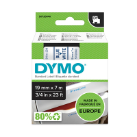 Dymo S0720840/45804 ruban d'étiquettes 19 mm (d'origine) - bleu sur blanc 088404