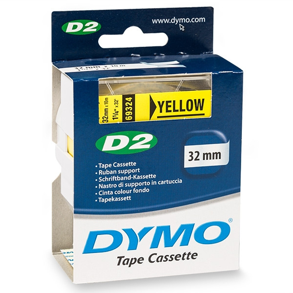 Dymo S0721280/69324 ruban d'étiquettes 32 mm (d'origine) - jaune 088820 - 1