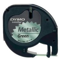 Dymo S0721740 / 91209 ruban adhésif 12 mm (d'origine) - vert métallisé 088316