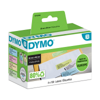 Dymo S0722380/99011 étiquettes (d'origine) - jaune, rose, bleu et vert 088502