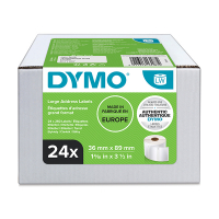 Dymo S0722390/13187 étiquettes d'adresse larges pack avantageux 24 rouleaux 99012 (d'origine) 088542