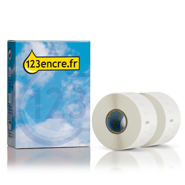 Dymo S0722400/99012 étiquettes d'adresse larges 2 rouleaux (marque 123encre) nouvelle version 088763 - 1