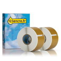 Dymo S0722400 / 99012 larges étiquettes d'adresse 2 rouleaux (marque 123encre) - doré 089366