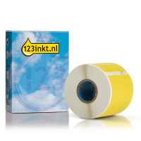 Dymo S0722430 / 99014 étiquettes pour cartes de rendez-vous (marque 123encre) - jaune 653572