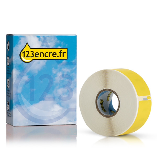 Dymo S0722550 / 11355 étiquettes multi-usages amovibles (marque 123encre) - jaune 089356 - 1