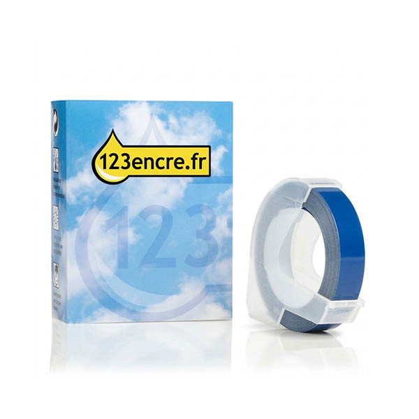 Dymo S0898140 / 520106 ruban en relief (marque 123encre) - blanc sur bleu 088443 - 1