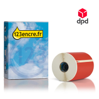Dymo S0904980 étiquettes d'expédition DPD extra larges (marque 123encre) - rouge 653401
