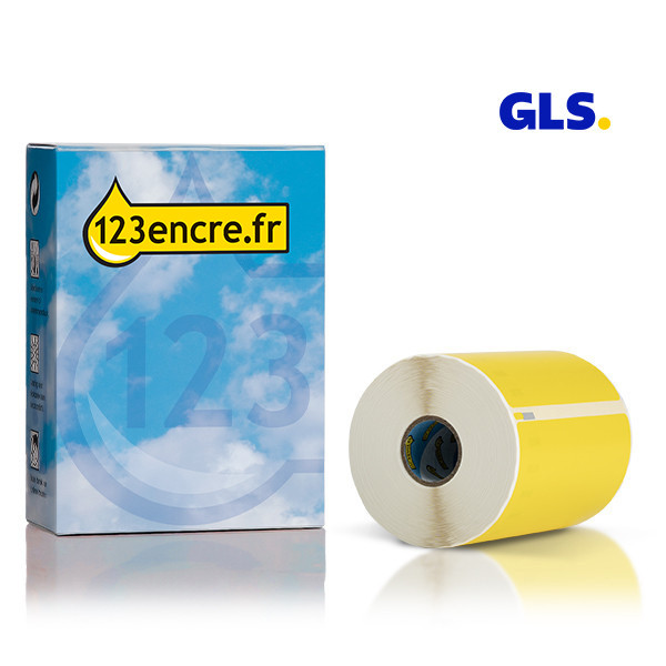 Dymo S0904980 étiquettes d'expédition GLS extra larges (marque 123encre) - jaune 653217 - 1