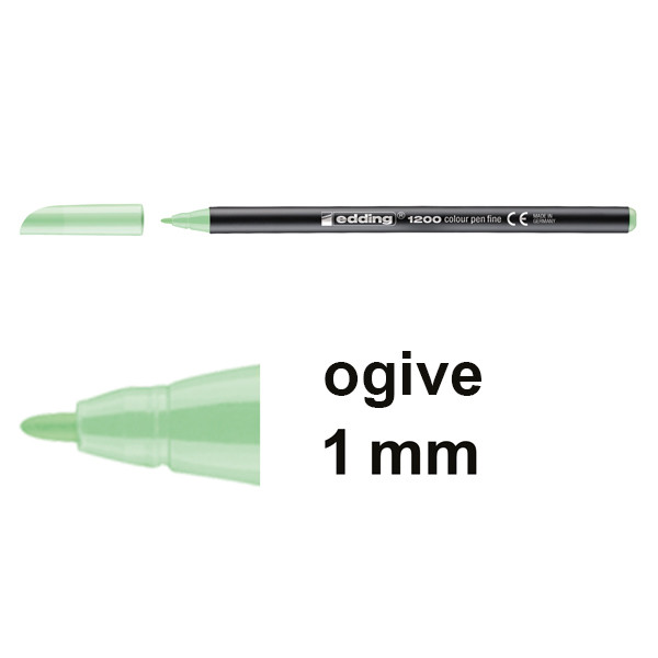 Edding 1200 feutre de coloriage (1 mm ogive) - sorbet pomme 239390 - 1