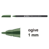 Edding 1200 feutre de coloriage (1 mm ogive) - vert olive 200971 - 1