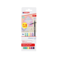 Edding 1200 feutres 6 pièces (1 mm ogive) - couleurs pastel 239434