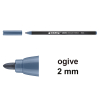 Edding 1300 feutre de coloriage (2 mm - ogive) - bleu-gris 239035 - 1
