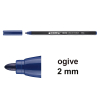 Edding 1300 feutre de coloriage (2 mm - ogive) - bleu acier 239016 - 1