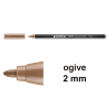 Edding 1300 feutre de coloriage (2 mm - ogive) - bois de rose 239027 - 1
