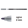 Edding 1300 feutre de coloriage (2 mm - ogive) - gris argenté 239023 - 1