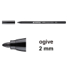 Edding 1300 feutre de coloriage (2 mm - ogive) - noir 239000 - 1