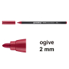 Edding 1300 feutre de coloriage (2 mm - ogive) - rouge carmin 239018 - 1