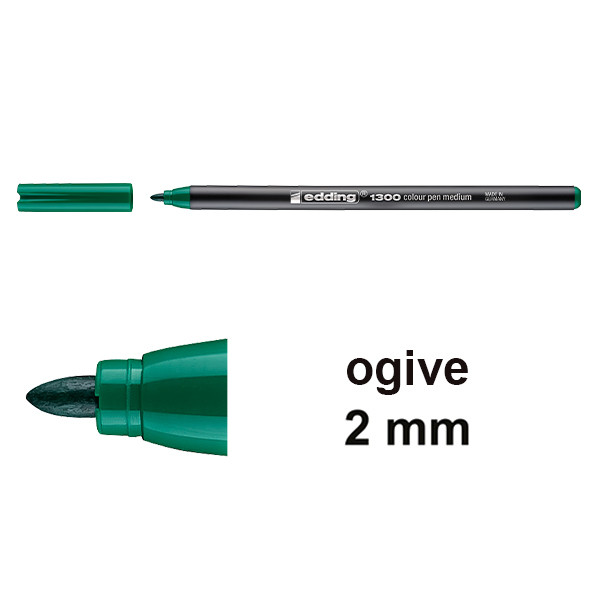 Edding 1300 feutre de coloriage (2 mm - ogive) - vert 239003 - 1