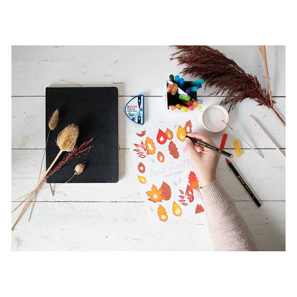 Edding 1340 feutre pinceau - jaune ocre 239392 - 2