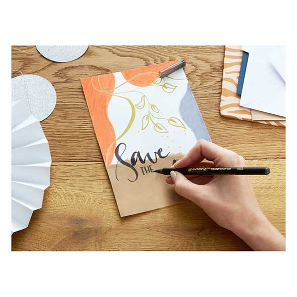 Edding 1340 feutre pinceau - orange 239178 - 2