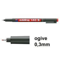 Edding 140S marqueur permanent (0,3 mm ogive) - rouge 200672