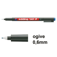 Edding 141F marqueur permanent (0,6 mm ogive) - bleu 200682