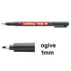 Edding 142M marqueur permanent (1 mm ogive) - bleu 200690 - 1