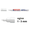 Edding 1500 feutre pastel (ogive de 1 - 3 mm) - blanc semi-transparent 239343 - 1