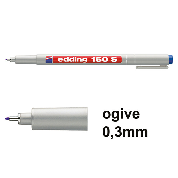 Edding 150S marqueur non permanent (0,3 mm ogive) - bleu 200706 - 1