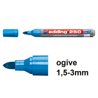 Edding 250 marqueur pour tableau blanc (1,5 - 3 mm ogive) - bleu clair 200844