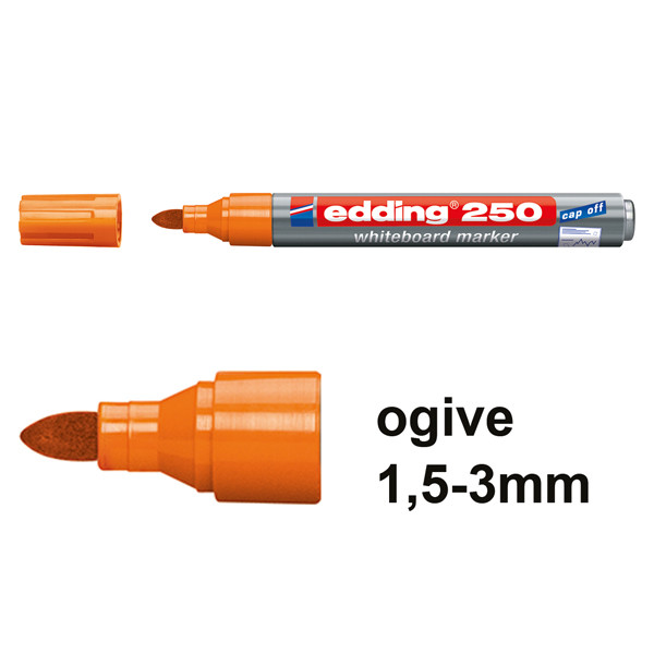 Edding 250 marqueur pour tableau blanc (1,5 - 3 mm ogive) - orange 200840 - 1