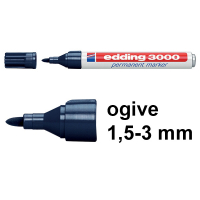 Edding 3000 marqueur permanent (1,5 - 3 mm ogive) - bleu acier 200795