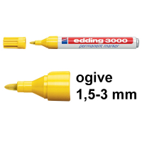 Edding 3000 marqueur permanent (1,5 - 3 mm ogive) - jaune 200783