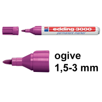 Edding 3000 marqueur permanent (1,5 - 3 mm ogive) - magenta 200798