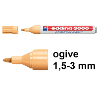 Edding 3000 marqueur permanent (1,5 - 3 mm ogive) - orange 200794
