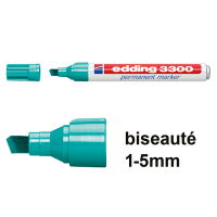 Edding 3300 marqueur permanent (1 - 5 mm biseautée) - turquoise 200825
