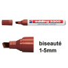 Edding 3300 marqueur permanent (biseauté de 1 - 5 mm) - marron 200820 - 1