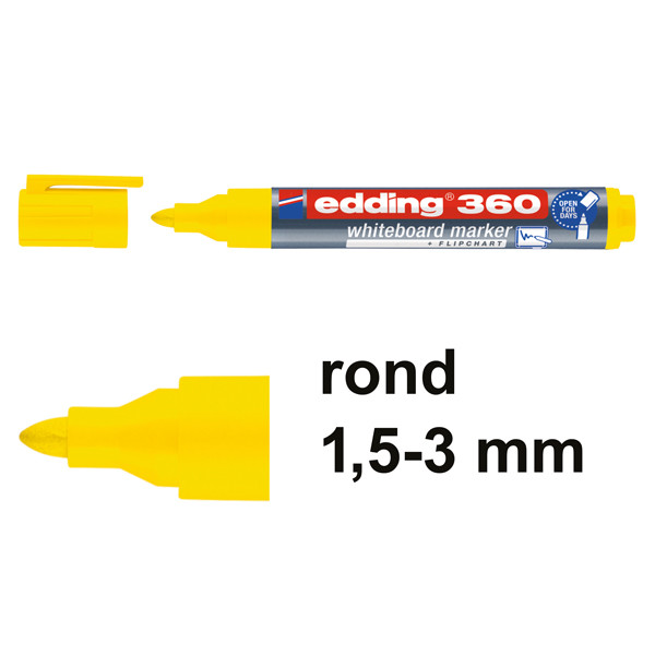 Edding 360 marqueur pour tableau blanc (1,5 - 3 mm) - jaune 240538 - 1