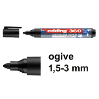 Edding 360 marqueur pour tableau blanc (1,5 - 3 mm) - noir 240534