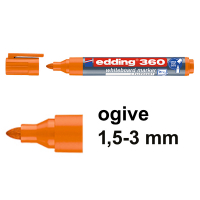 Edding 360 marqueur pour tableau blanc (1,5 - 3 mm) - orange 240539