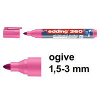 Edding 360 marqueur pour tableau blanc (1,5 - 3 mm) - rose 240542