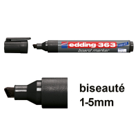Edding 363 marqueur pour tableau blanc (biseauté de 1 - 5 mm) - noir 200646
