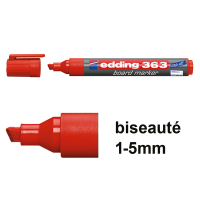 Edding 363 marqueur pour tableau blanc (biseauté de 1 - 5 mm) - rouge 200648
