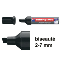 Edding 365 marqueur pour tableau blanc (biseauté de 2 - 7 mm) - noir 200662