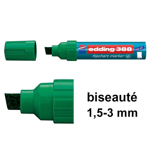 Edding 388 marqueur pour chevalet (4 - 12 mm biseauté) - vert 200949 - 1