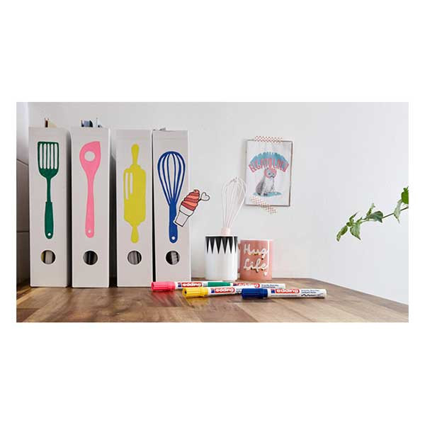 Edding 4000 marqueur peinture à encre mate (ogive de 2 - 4 mm) - rose 239121 - 2